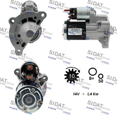 Sidat S12MH0005 - Motorino d'avviamento www.autoricambi360.it