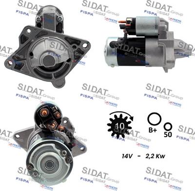 Sidat S12MH0021 - Motorino d'avviamento www.autoricambi360.it