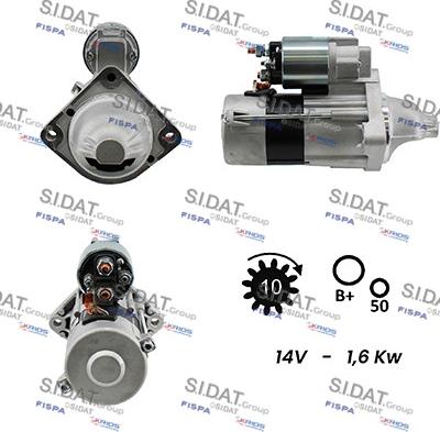 Sidat S12VA0081A2 - Motorino d'avviamento www.autoricambi360.it