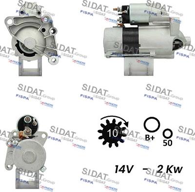 Sidat S12VA0031 - Motorino d'avviamento www.autoricambi360.it