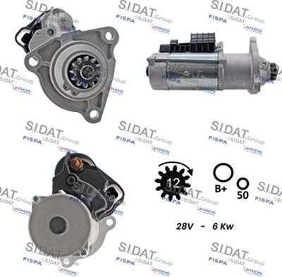 Sidat S24BH0118 - Motorino d'avviamento www.autoricambi360.it