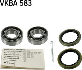 SKF VKBA 583 - Kit cuscinetto ruota www.autoricambi360.it