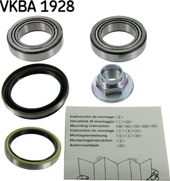 SKF VKBA 1928 - Kit cuscinetto ruota www.autoricambi360.it