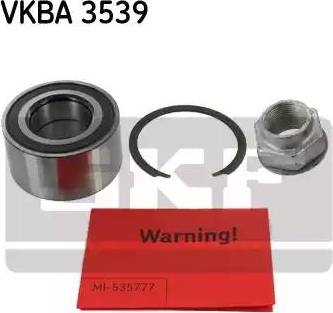 SKF VKBA 3539 - Kit cuscinetto ruota www.autoricambi360.it