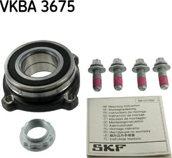 SKF VKBA 3675 - Kit cuscinetto ruota www.autoricambi360.it