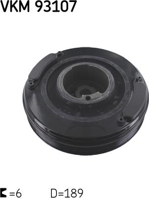 SKF VKM 93107 - Puleggia cinghia, Albero a gomiti www.autoricambi360.it