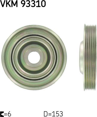 SKF VKM 93310 - Puleggia cinghia, Albero a gomiti www.autoricambi360.it