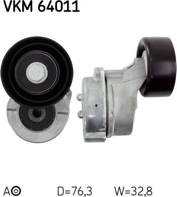 SKF VKM 64011 - Galoppino / Guidacinghia, Cinghia Poly-V www.autoricambi360.it