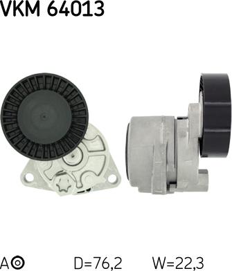 SKF VKM 64013 - Galoppino / Guidacinghia, Cinghia Poly-V www.autoricambi360.it