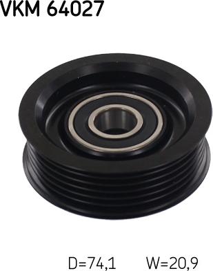 SKF VKM 64027 - Galoppino / Guidacinghia, Cinghia Poly-V www.autoricambi360.it