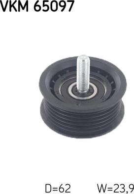 SKF VKM 65097 - Galoppino / Guidacinghia, Cinghia Poly-V www.autoricambi360.it