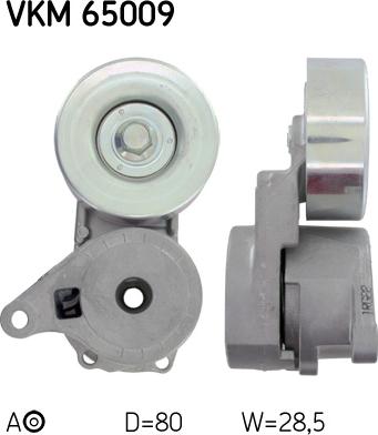 SKF VKM 65009 - Galoppino / Guidacinghia, Cinghia Poly-V www.autoricambi360.it