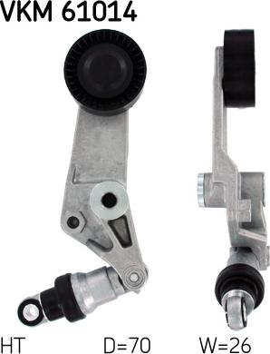 SKF VKM 61014 - Galoppino / Guidacinghia, Cinghia Poly-V www.autoricambi360.it