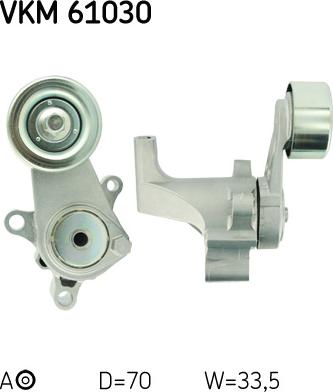 SKF VKM 61030 - Galoppino / Guidacinghia, Cinghia Poly-V www.autoricambi360.it