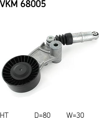 SKF VKM 68005 - Galoppino / Guidacinghia, Cinghia Poly-V www.autoricambi360.it