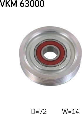 SKF VKM 63000 - Galoppino / Guidacinghia, Cinghia Poly-V www.autoricambi360.it