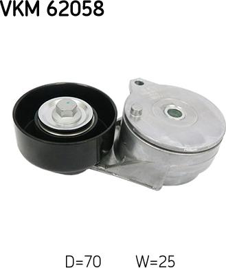 SKF VKM 62058 - Galoppino / Guidacinghia, Cinghia Poly-V www.autoricambi360.it