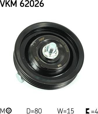 SKF VKM 62026 - Galoppino / Guidacinghia, Cinghia Poly-V www.autoricambi360.it