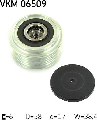 SKF VKM 06509 - Puleggia cinghia, Alternatore www.autoricambi360.it