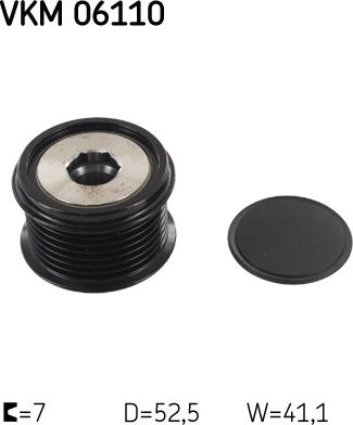 SKF VKM 06110 - Puleggia cinghia, Alternatore www.autoricambi360.it