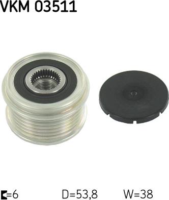 SKF VKM 03511 - Puleggia cinghia, Alternatore www.autoricambi360.it