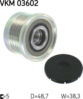 SKF VKM 03602 - Puleggia cinghia, Alternatore www.autoricambi360.it
