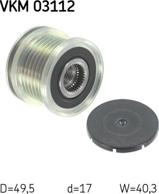 SKF VKM 03112 - Puleggia cinghia, Alternatore www.autoricambi360.it