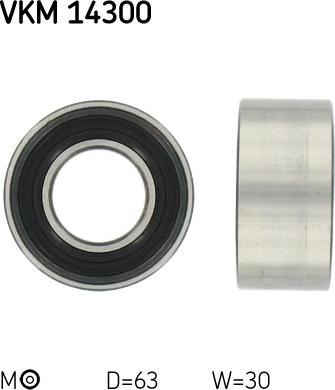 SKF VKM 14300 - Rullo tenditore, Cinghia dentata www.autoricambi360.it