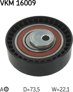 SKF VKM 16009 - Rullo tenditore, Cinghia dentata www.autoricambi360.it