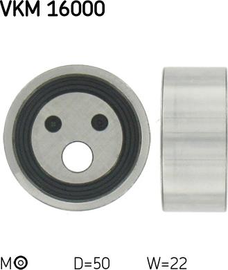 SKF VKM 16000 - Rullo tenditore, Cinghia dentata www.autoricambi360.it