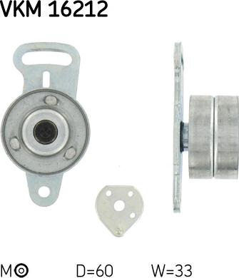 SKF VKM 16212 - Rullo tenditore, Cinghia dentata www.autoricambi360.it