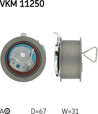 SKF VKM 11250 - Rullo tenditore, Cinghia dentata www.autoricambi360.it