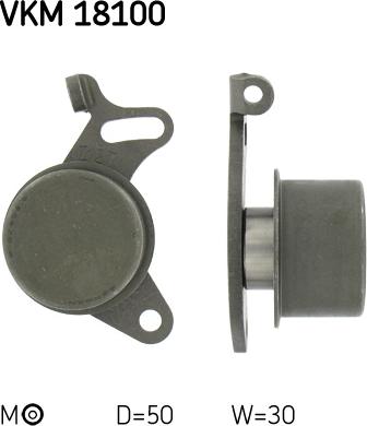 SKF VKM 18100 - Rullo tenditore, Cinghia dentata www.autoricambi360.it