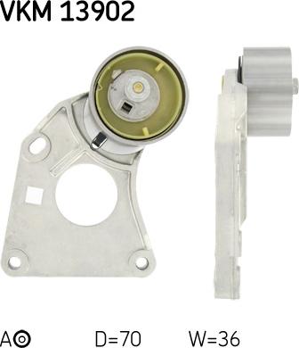 SKF VKM 13902 - Rullo tenditore, Cinghia dentata www.autoricambi360.it