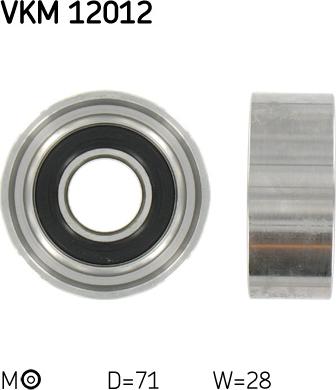 SKF VKM 12012 - Rullo tenditore, Cinghia dentata www.autoricambi360.it