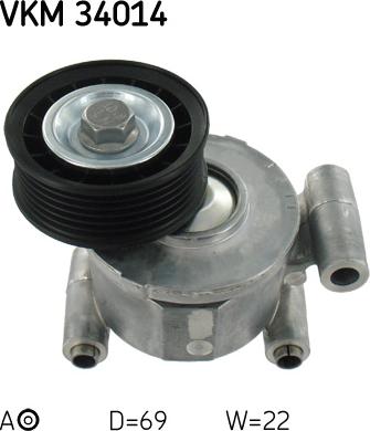 SKF VKM 34014 - Galoppino / Guidacinghia, Cinghia Poly-V www.autoricambi360.it