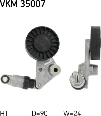 SKF VKM 35007 - Galoppino / Guidacinghia, Cinghia Poly-V www.autoricambi360.it