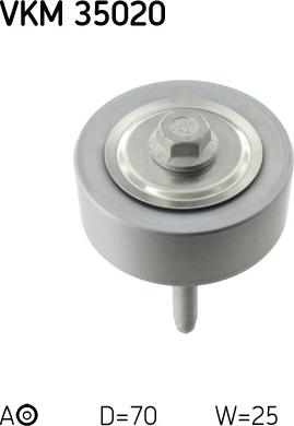 SKF VKM 35020 - Galoppino / Guidacinghia, Cinghia Poly-V www.autoricambi360.it