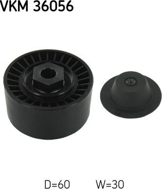 SKF VKM 36056 - Galoppino / Guidacinghia, Cinghia Poly-V www.autoricambi360.it