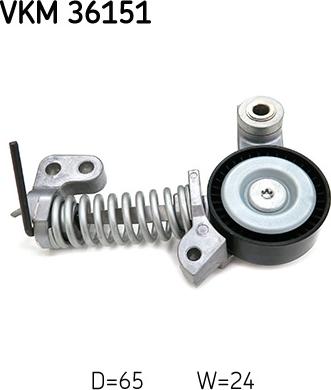 SKF VKM 36151 - Galoppino / Guidacinghia, Cinghia Poly-V www.autoricambi360.it