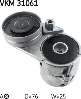 SKF VKM 31061 - Galoppino / Guidacinghia, Cinghia Poly-V www.autoricambi360.it