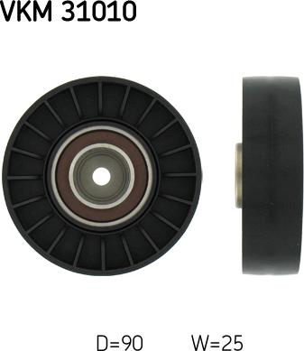 SKF VKM 31010 - Galoppino / Guidacinghia, Cinghia Poly-V www.autoricambi360.it