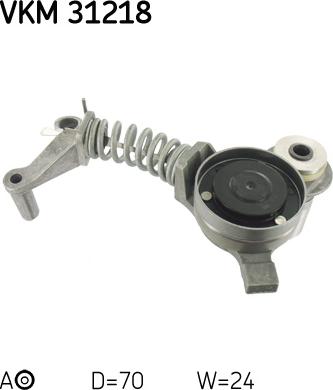 SKF VKM 31218 - Galoppino / Guidacinghia, Cinghia Poly-V www.autoricambi360.it