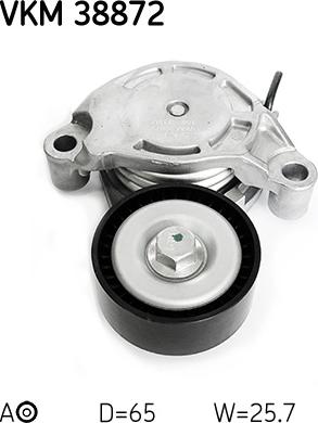 SKF VKM 38872 - Galoppino / Guidacinghia, Cinghia Poly-V www.autoricambi360.it