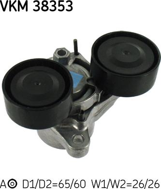 SKF VKM 38353 - Galoppino / Guidacinghia, Cinghia Poly-V www.autoricambi360.it