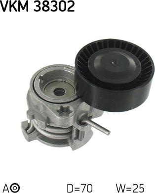 SKF VKM 38302 - Galoppino / Guidacinghia, Cinghia Poly-V www.autoricambi360.it