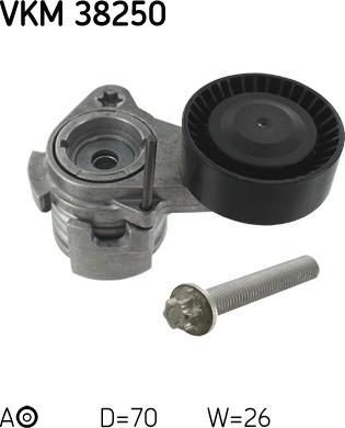 SKF VKM 38250 - Galoppino / Guidacinghia, Cinghia Poly-V www.autoricambi360.it