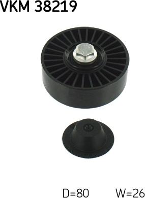 SKF VKM 38219 - Galoppino / Guidacinghia, Cinghia Poly-V www.autoricambi360.it