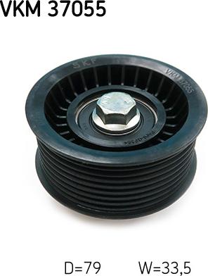 SKF VKM 37055 - Galoppino / Guidacinghia, Cinghia Poly-V www.autoricambi360.it