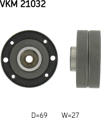 SKF VKM 21032 - Galoppino / Guidacinghia, Cinghia dentata www.autoricambi360.it